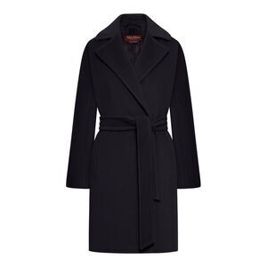 Max Mara Studio Women Scire Beaver Wool Robe Coat